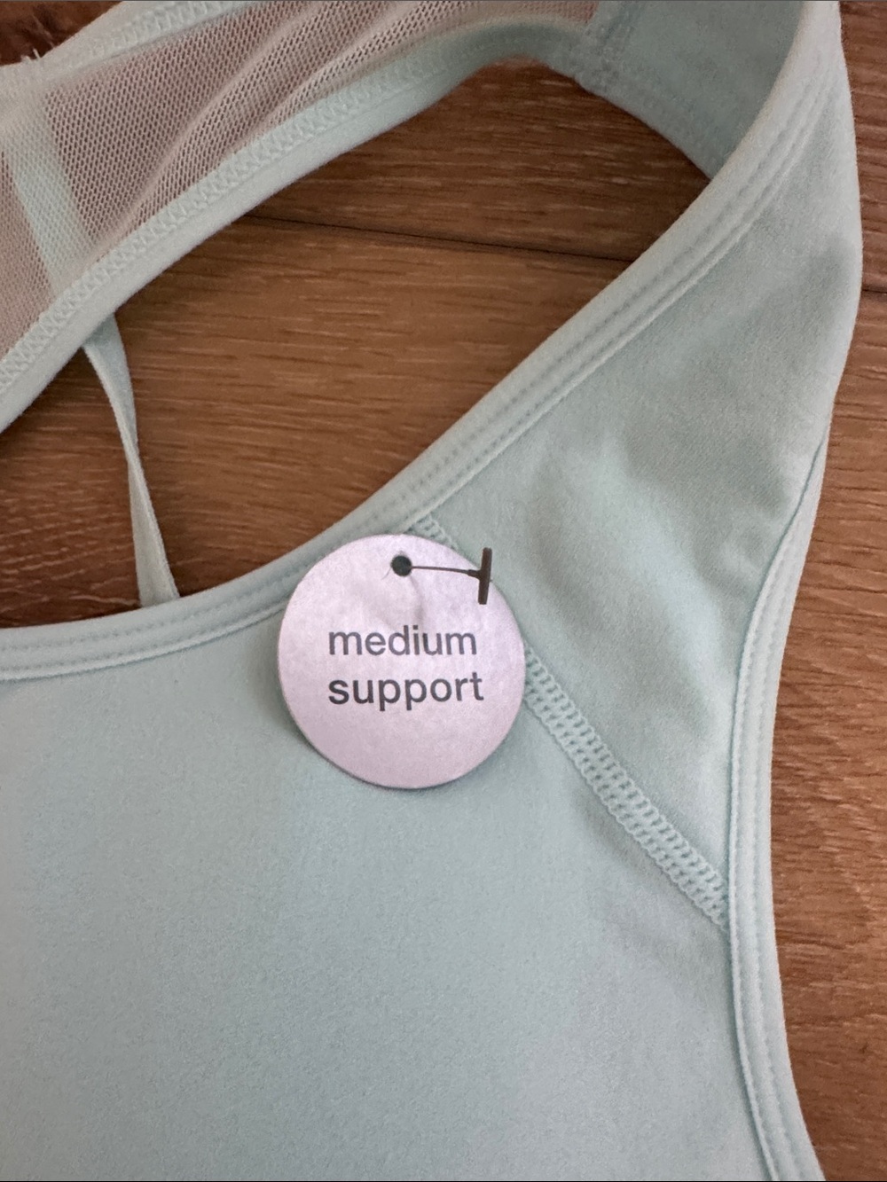 Xersion Light Mint Racerback Seamless Sports Bra - Picture 4 of 7